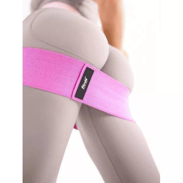 FitRule Фитнес резинка тканевая (41 кг, розовая)