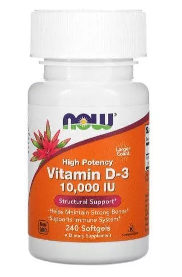 NOW Vitamin D-3 10000 240 sgels