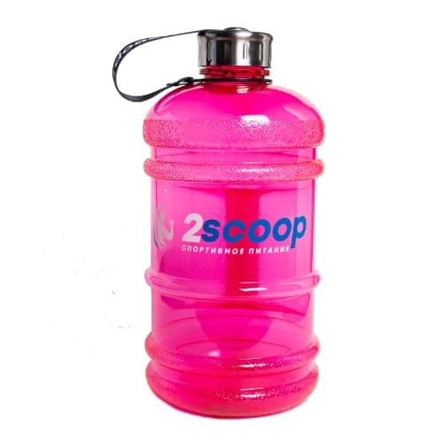 2scoop Бутыль 2.2 L металлическая крышка (Розовый)