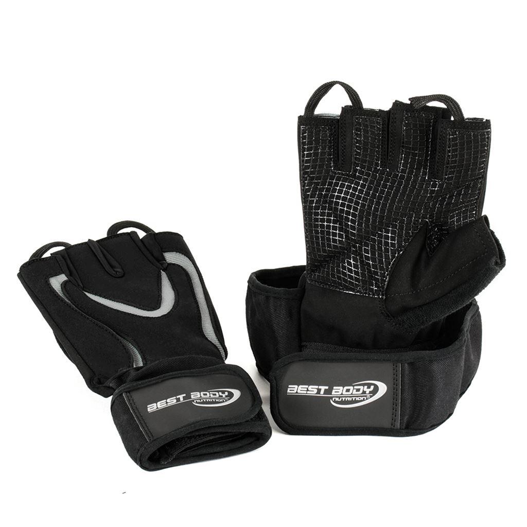 Best Body Перчатки с Повышенной Фиксацией и Напульсником Top Grip 2.0 Серые